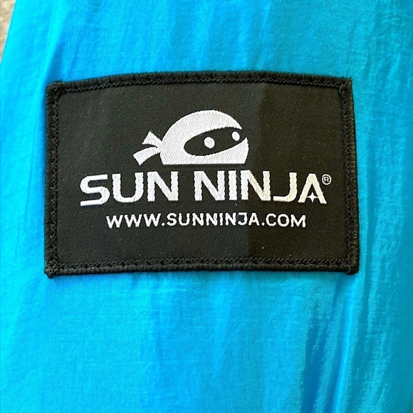 Brand New Sun Ninja 9’ x 10’ Outdoor Beach Sandfree Blanket Blue Lightweight - Picture 3 of 10